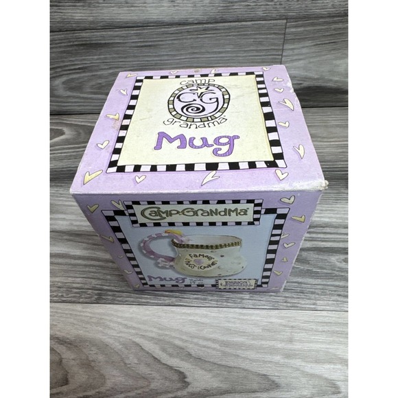 2003 Jessica Breedlove Designs Grandma FAMOUS HUGS & COOKIES 14oz Coffee Mug Cup - Picture 16 of 16